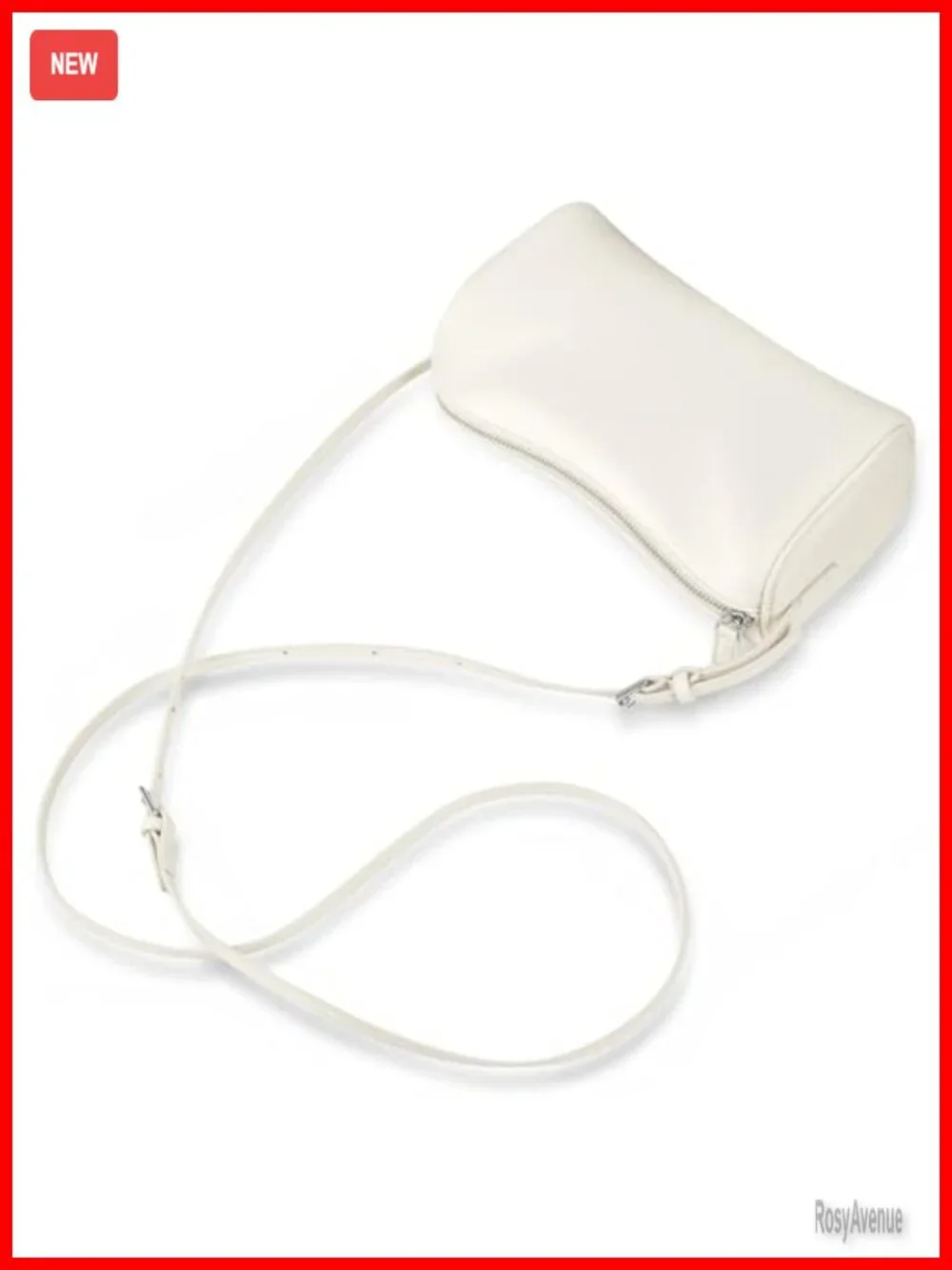 Vegan Leather Mini Crossbody Hobo Purse with Adjustable Strap